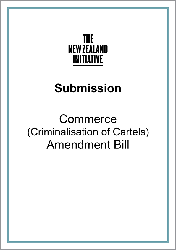 Submission Criminalisation of Cartels cover