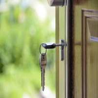 Key in door housing