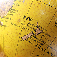 New Zealand globe