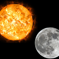 Sun and moon