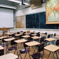 classroom and blackboard2