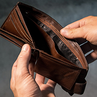 empty wallet debt