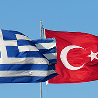 Greece Turkey flags
