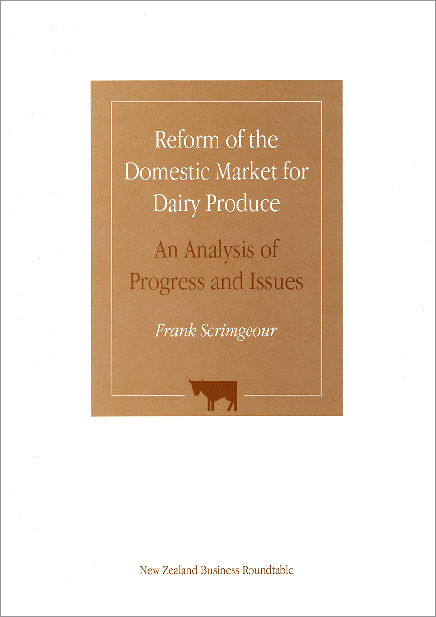 Reform of the domestic market for dairy produce cover