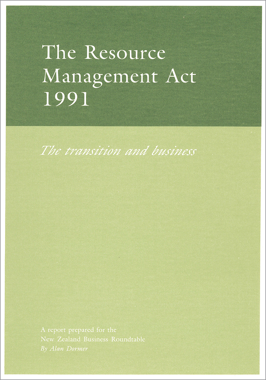 The Resource Management Act 1991 cover