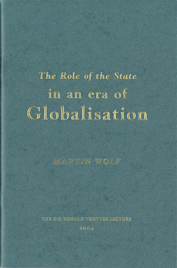 Trotter The Role of the State in an era of Globlisation