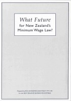 What future for New Zealands Minimum Wage Law cover