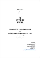 2025 10 30 Inquiry into performance reporting and public accountability