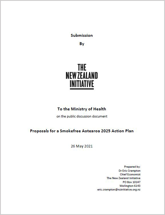 Cover Proposal for a Smokefree Aotearoa 2025 Action Plan