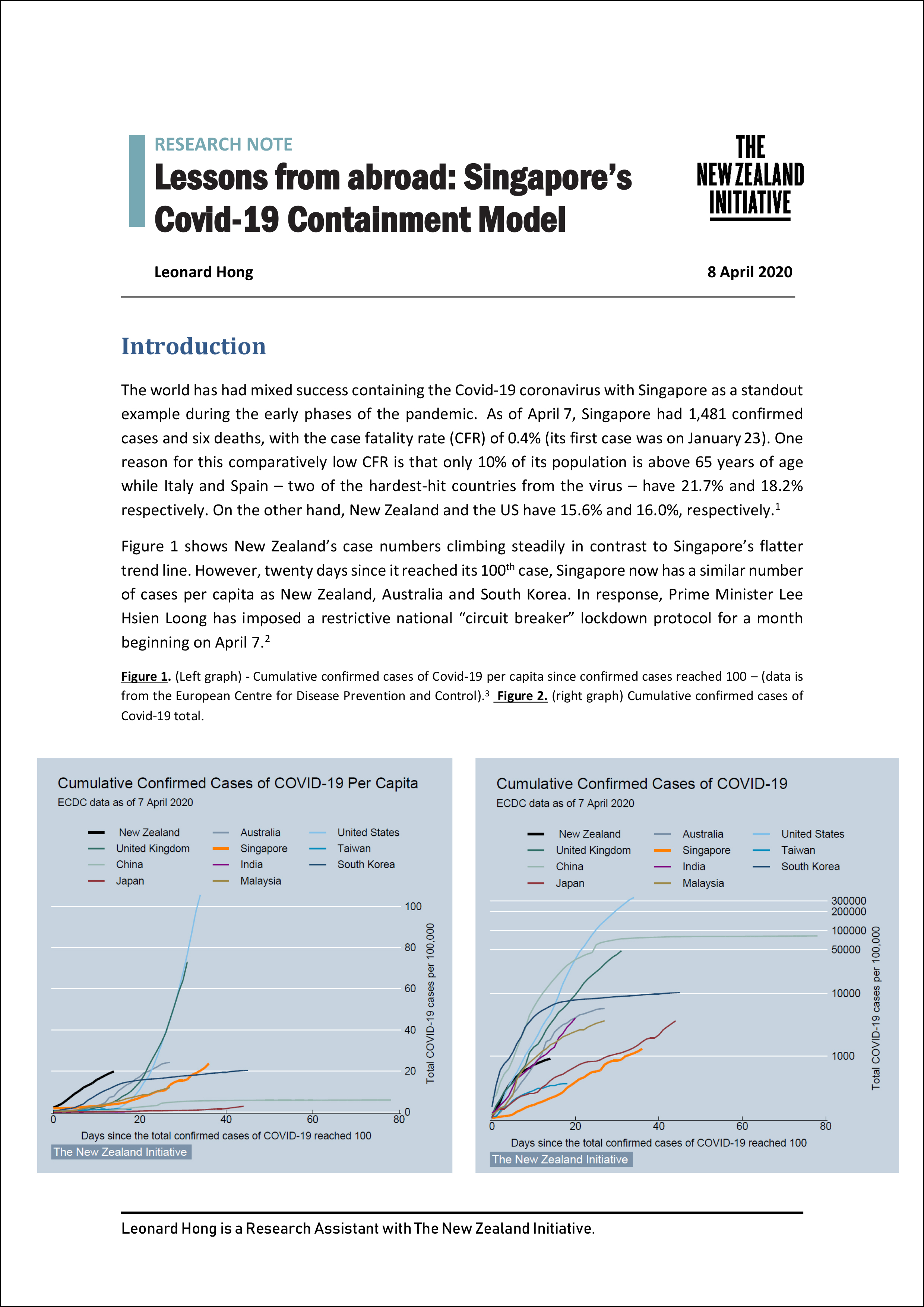 Lessons from abroad Singapores Covid19 Containment Model 1