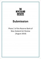 Submission cover Phase 2 of the Reserve Bank of New Zealand Act Review August 2019