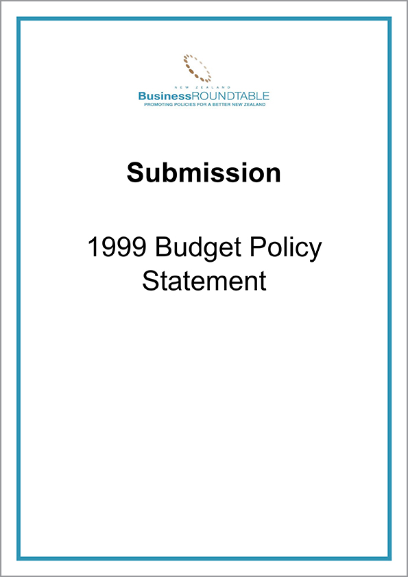 Submission 1999 Budget Policy Statement2