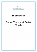 Submission Better Transport Better Roads