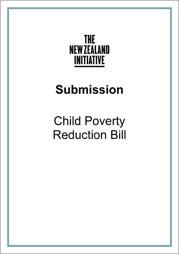 Submission Child Pverty Reduction Bill cover