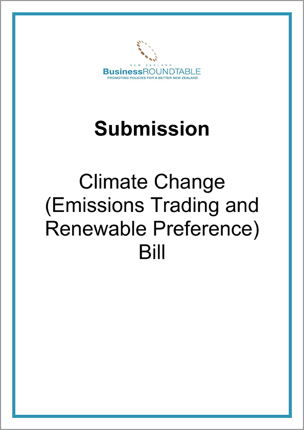 Submission Climate Change Emissions Trading and Renewable Preference Bill