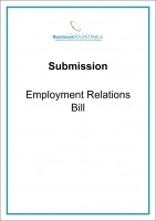 Submission Employment Relations Bill