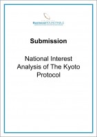 Submission National Interest Analysis of the Kyoto Protocol