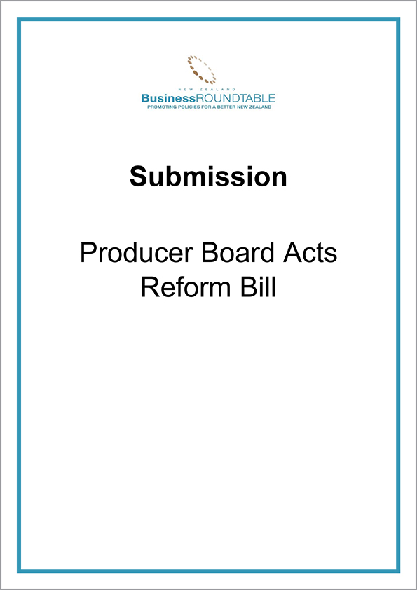 Submission Producer Board Acts Reform Bill