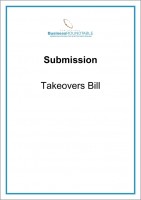 Submission Takeovers Bill