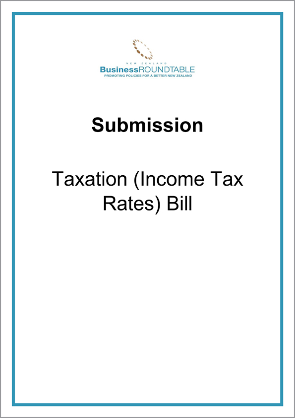 Submission Taxation Income Tax Rates Bill