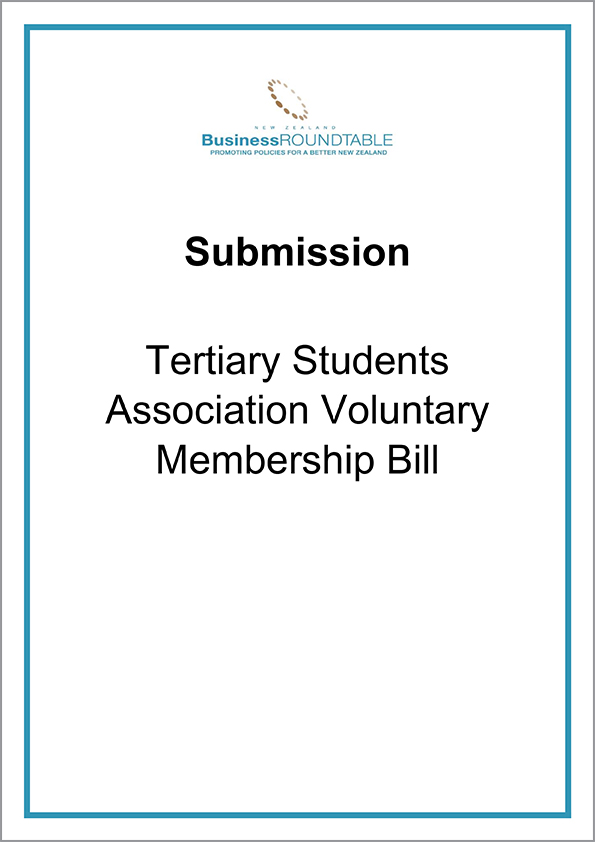 Submission Tertiary Students Association Voluntary Membership Bill