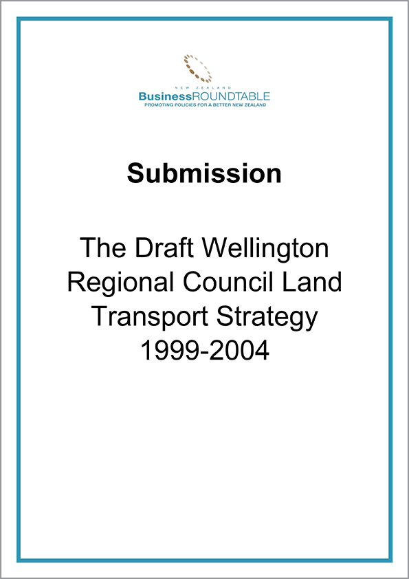 Submission The Draft Wellington Regional Council Land Transport Strategy 1999 2004