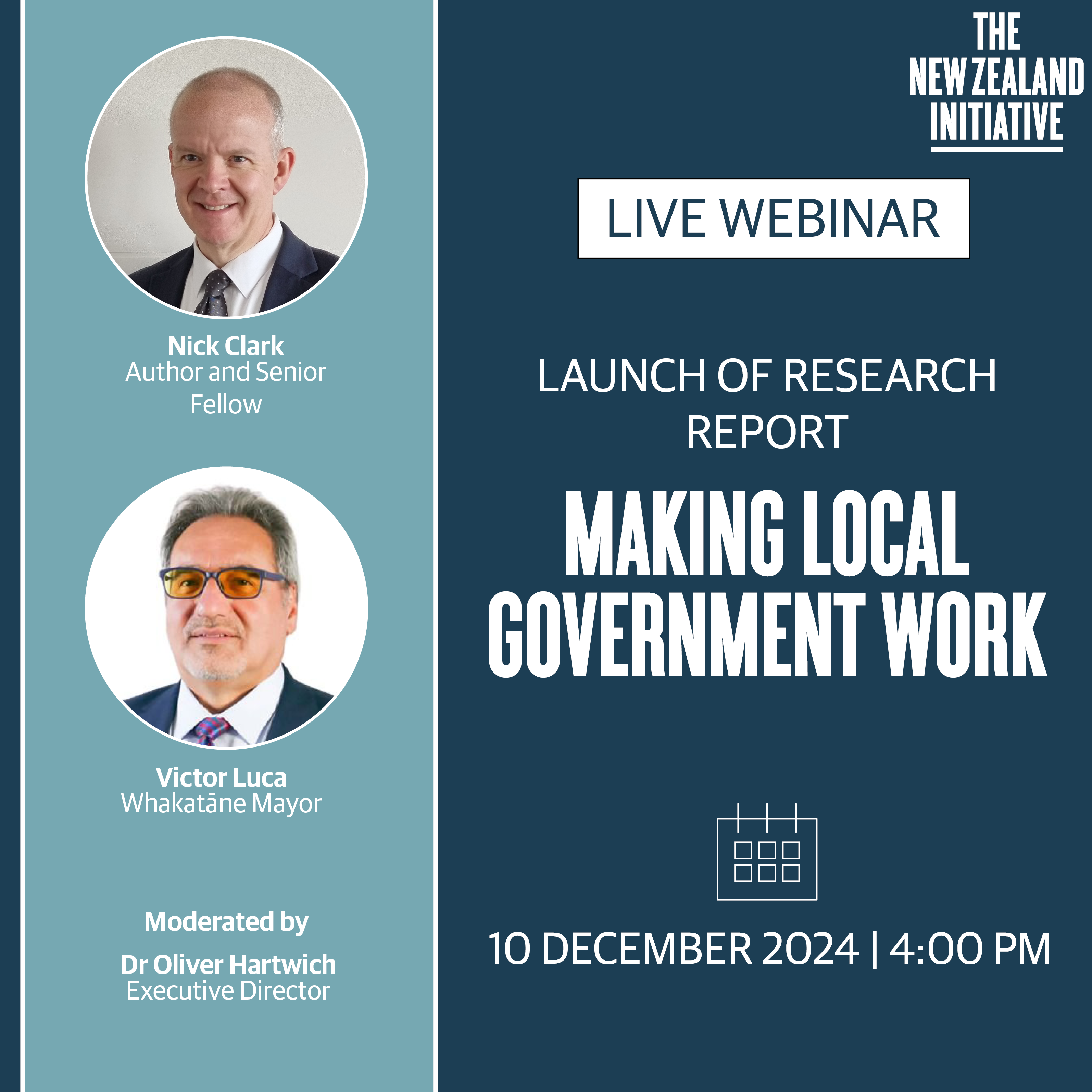Webinar video: Making Local Government Work | The New Zealand Initiative